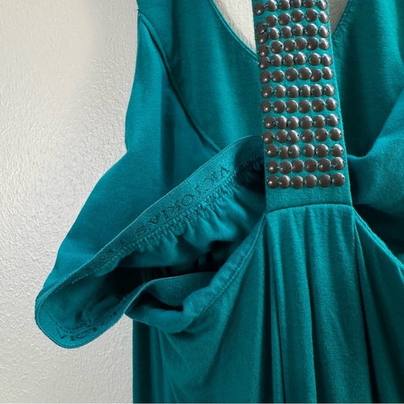 VS Victoria’s Secret Teal Racerback Y2K Shelf Bra Dress Small - Picture 9 of 11